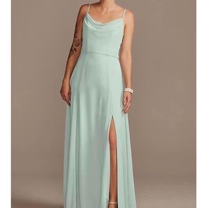 dusty sage bridesmaid dress